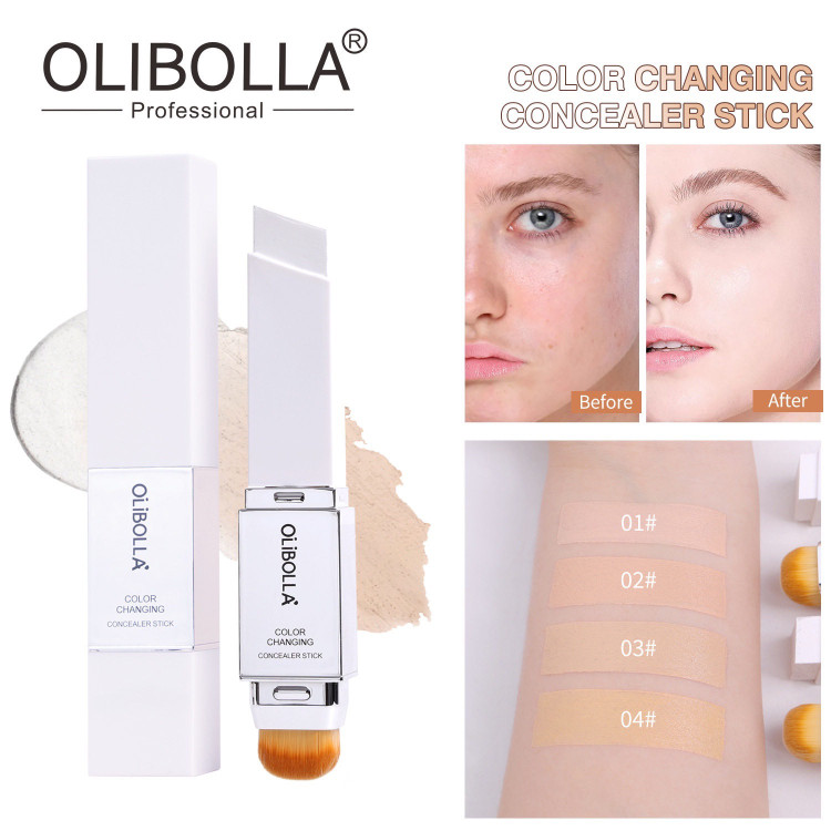 کرم پودر سفید کالرچنجینگ براشدار اولیبولا Olibolla color changing foundation