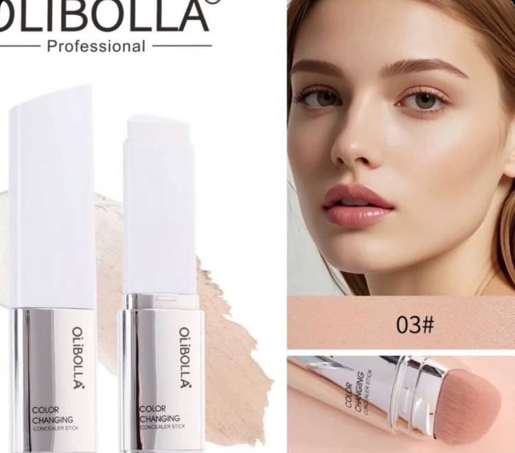 کرم پودر سفید کالرچنجینگ براشدار اولیبولا Olibolla color changing foundation