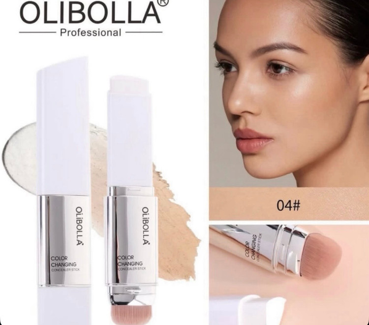 کرم پودر سفید کالرچنجینگ براشدار اولیبولا Olibolla color changing foundation