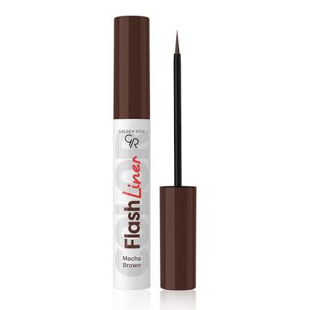 خط چشم مویی رنگ قهوه ای موکا Flash lash mocha brown eyeliner