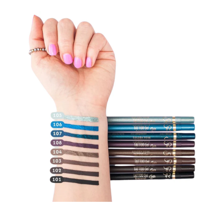 مداد چشم ضدآب تتو ژل قهوه ای شماره ۱۰۳ tattoo gel eyepencil